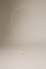 PEARL NET DROP NECKLACE - GOLD