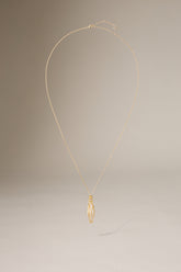PEARL NET DROP NECKLACE - GOLD