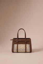 CHATO SIENA WEAVE BAG - BROWN