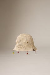 CROCHET HAT - CREAM