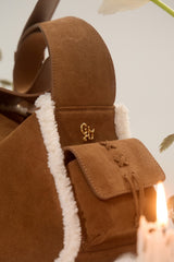 TARTI SHEARLING SUEDE BAG SMALL