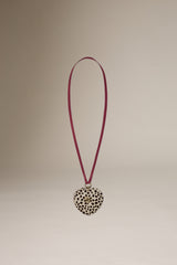 HEART CHARM - DOT PINK