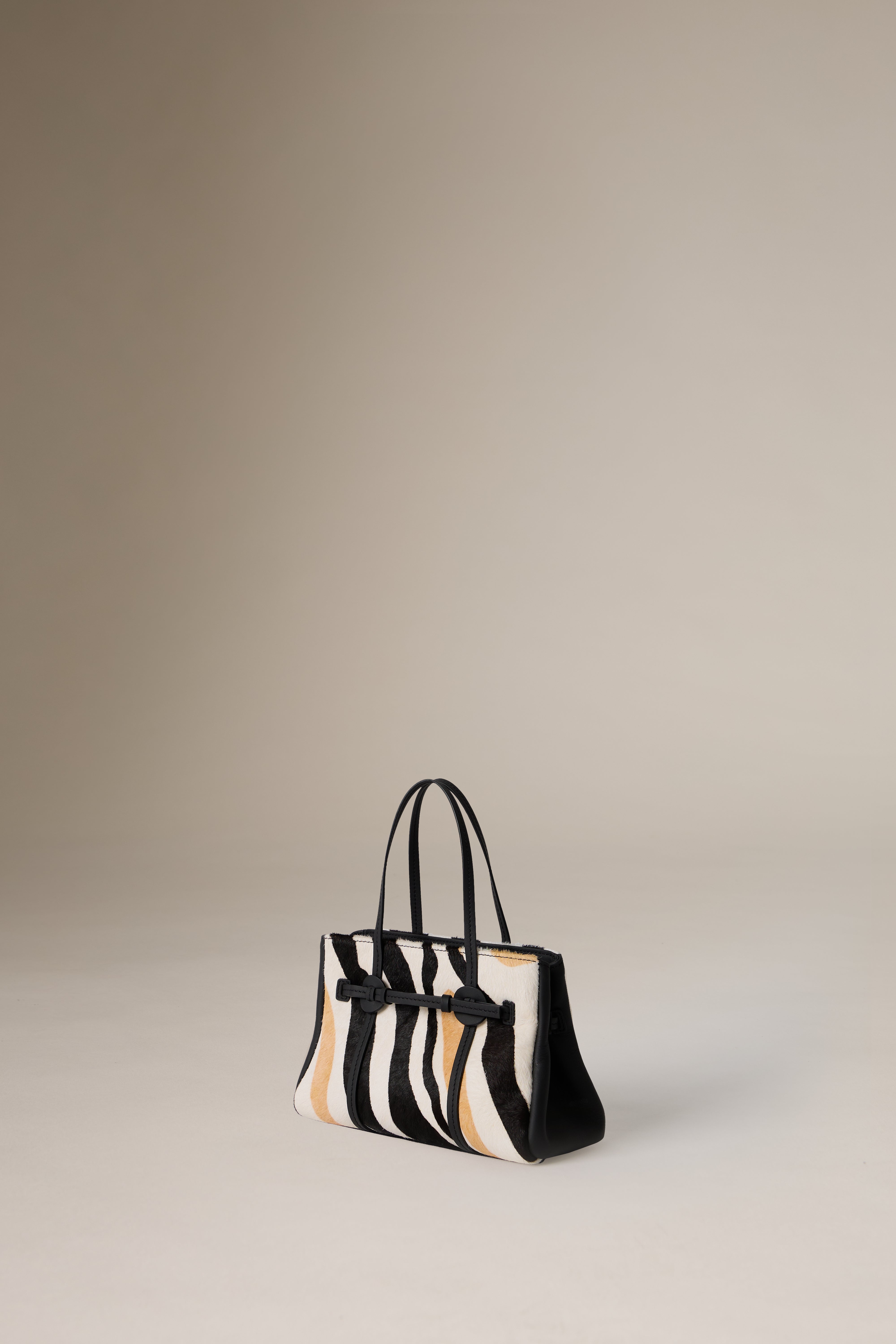 STARLINE DONUT TOTE-MINI-BW AND YELLOW