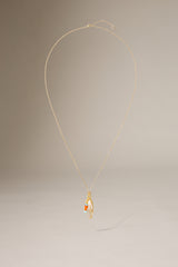 PEARL NET DROP NECKLACE - GOLD