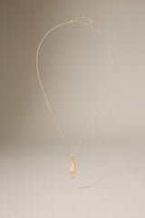 PEARL NET DROP NECKLACE - GOLD