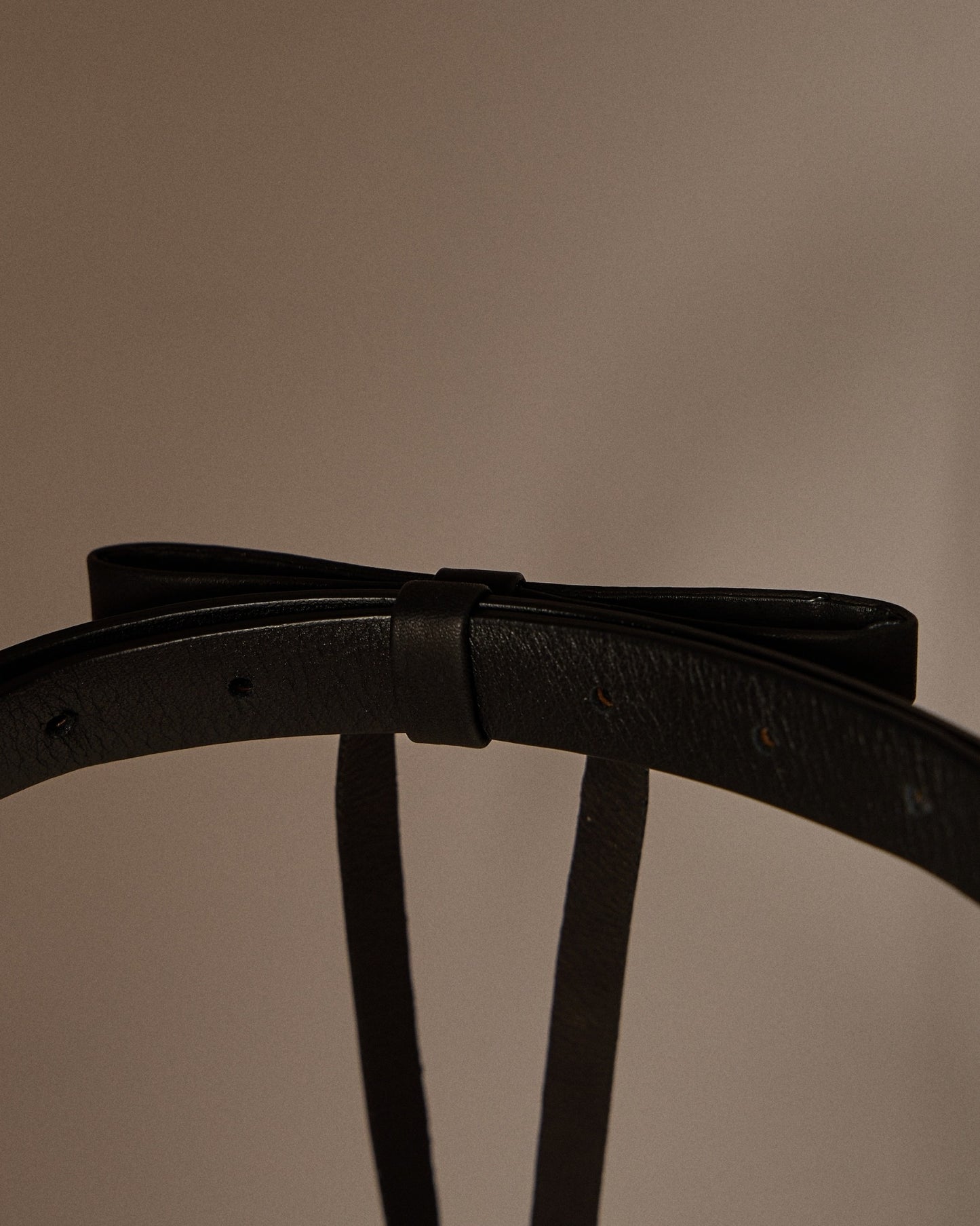 TIFFANY LEATHER BOW BELT