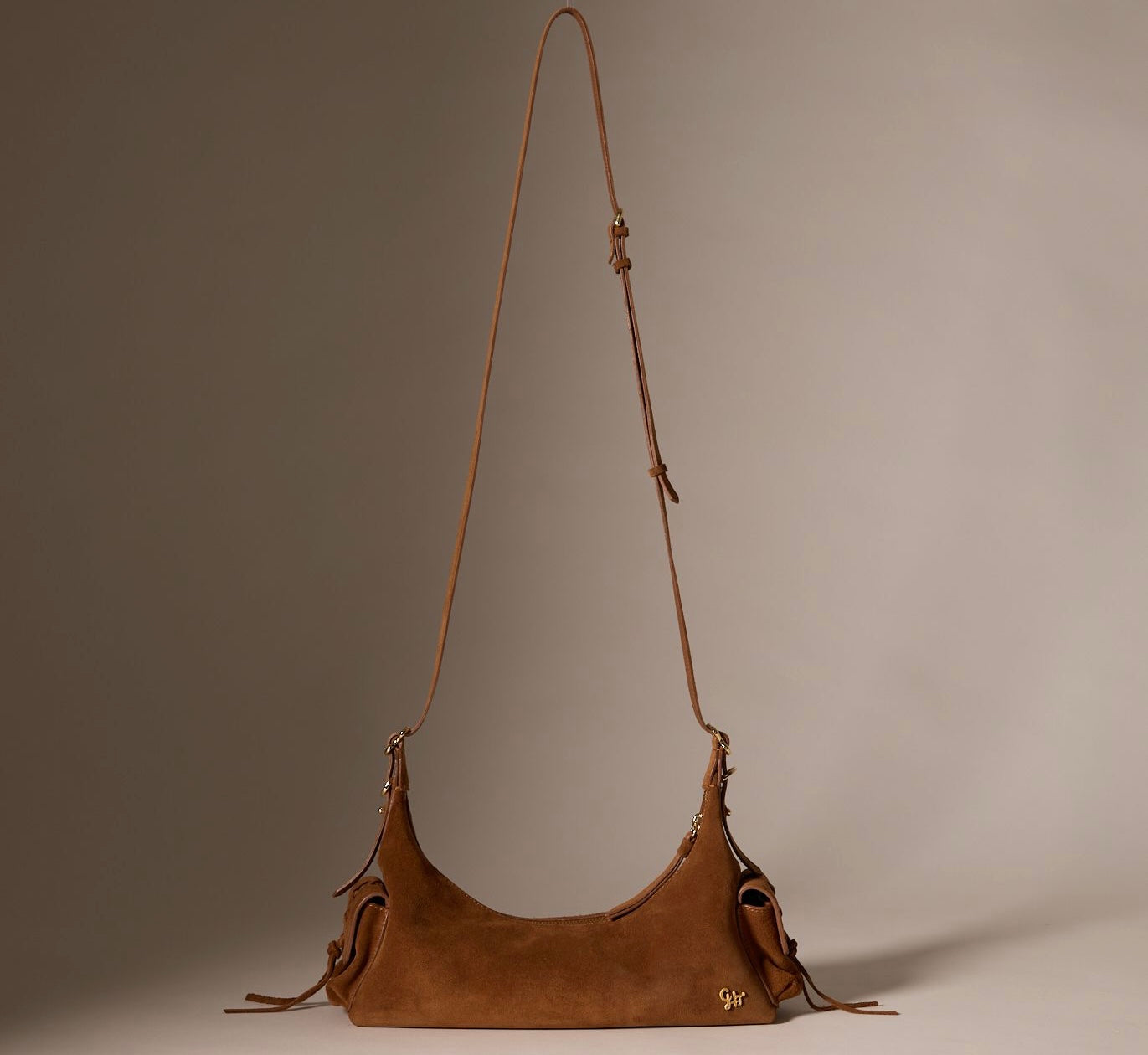 SUEDE LEATHER LONG STRAP