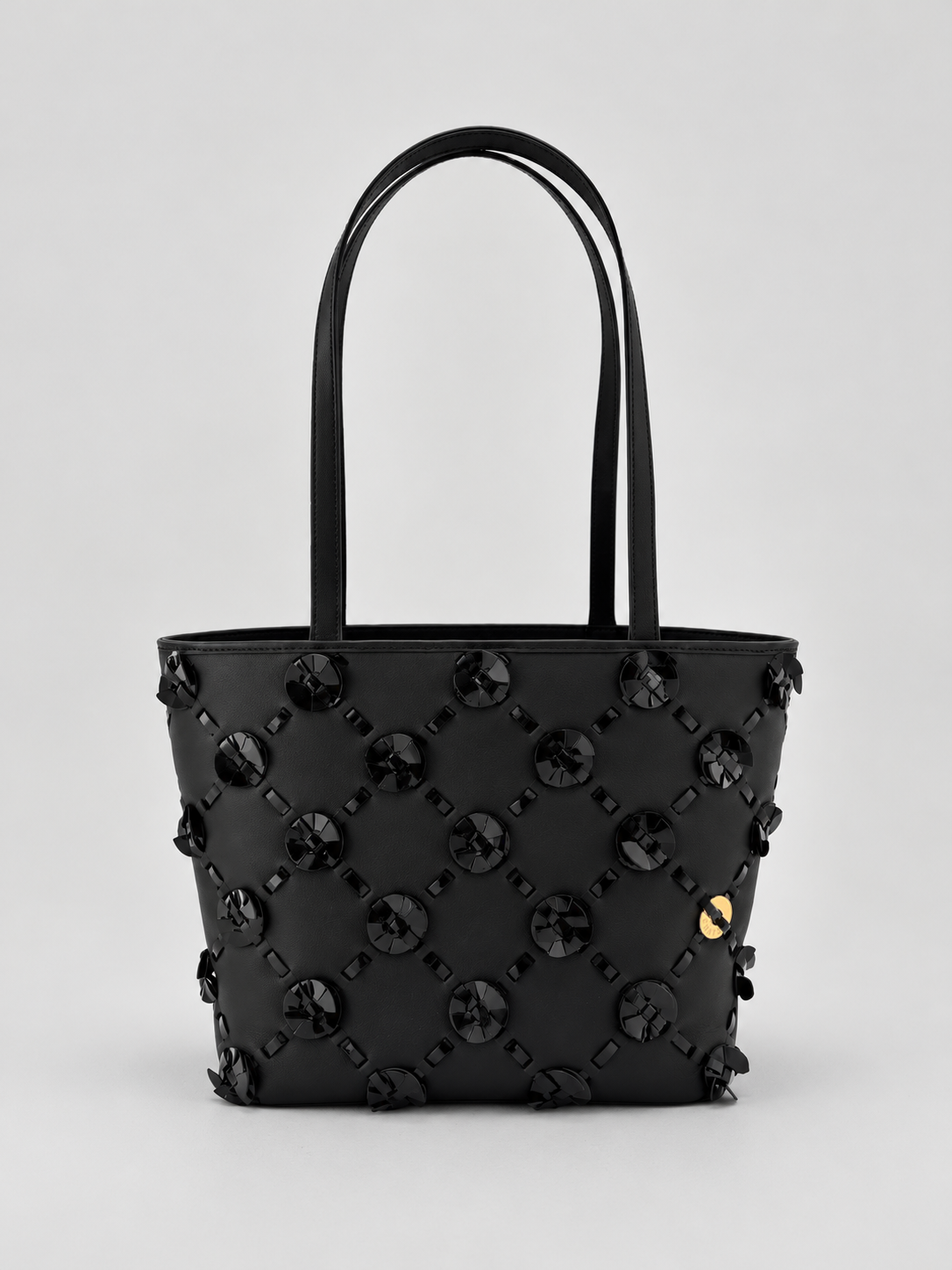 ORIGAMY DONUT MARIA TOTE  - S - BLACK