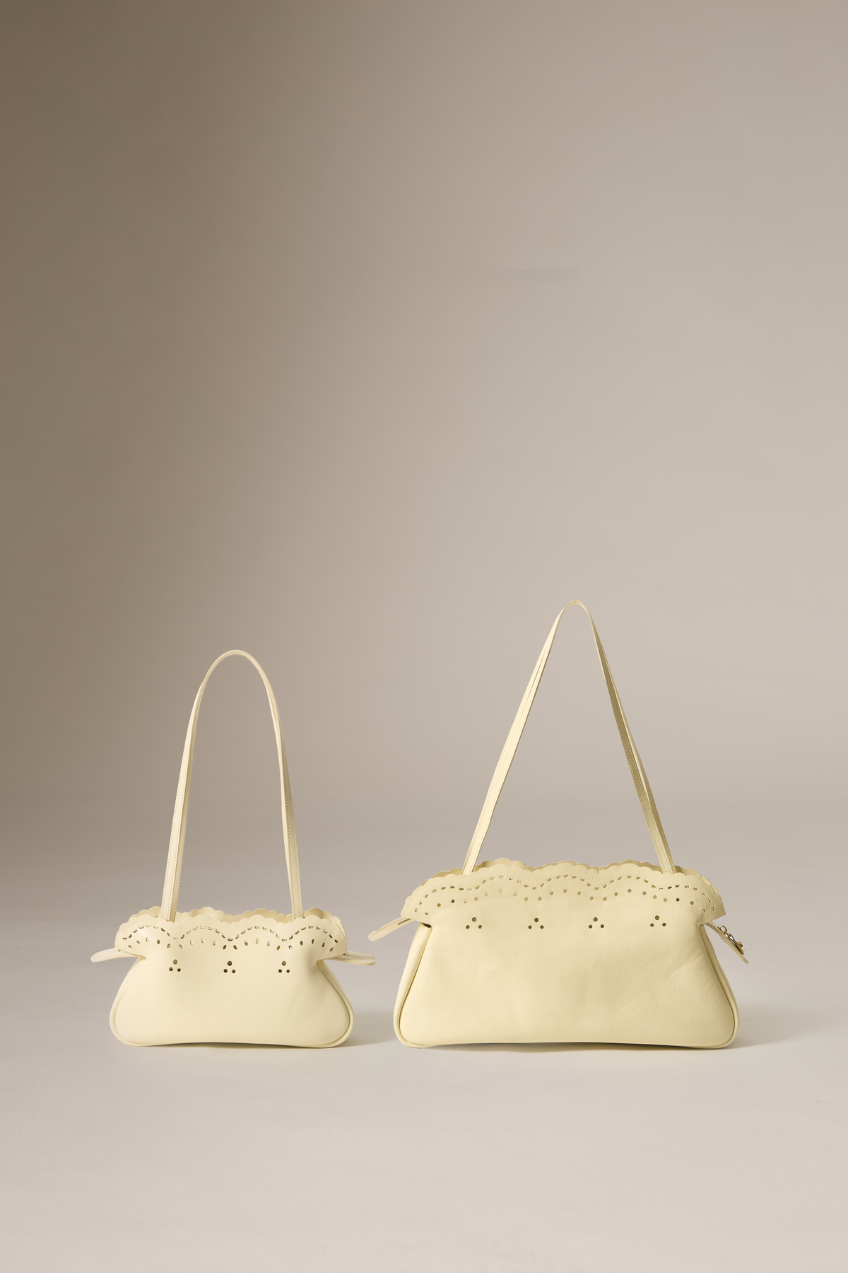 MARIA CALF LEATHER - BEIGE