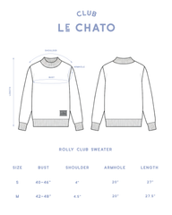 ROLLY CLUB SWEATER - GREY
