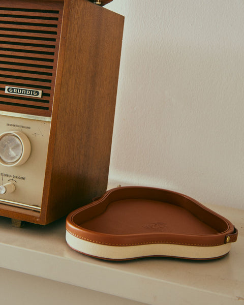 HOME LEATHER TRAY