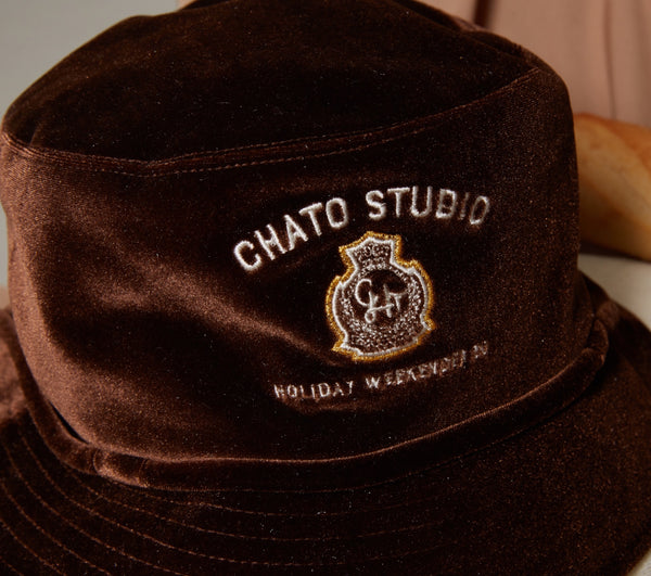 VELVET BUCKET HAT