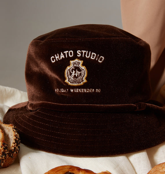 VELVET BUCKET HAT